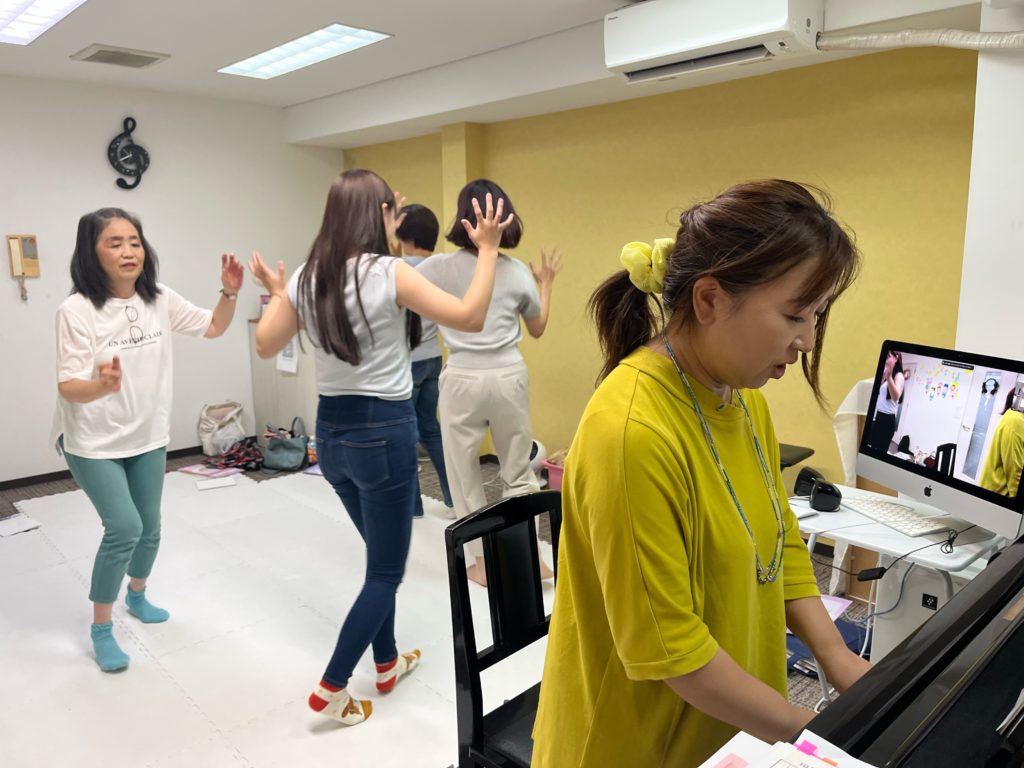 ピアノレッスンの様子